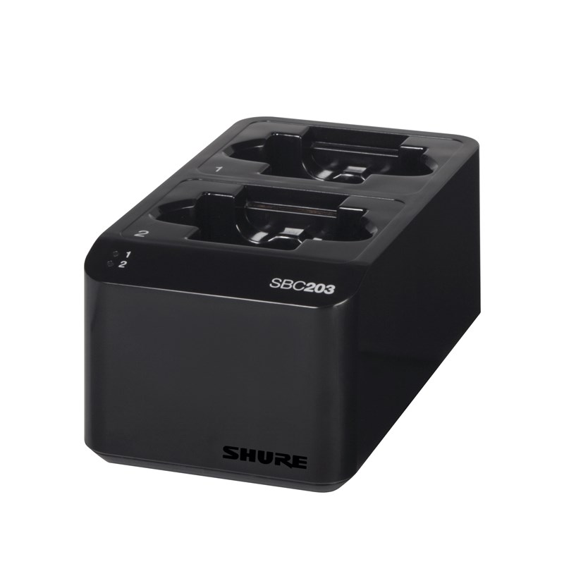 Shure SBC203 Dual Docking Charger for SLXD1/2 and SB903 