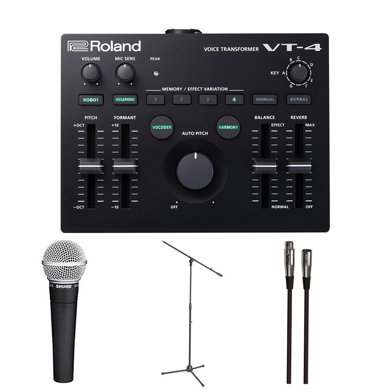 Roland VT-4 Vocal Transformer Performance Bundle
