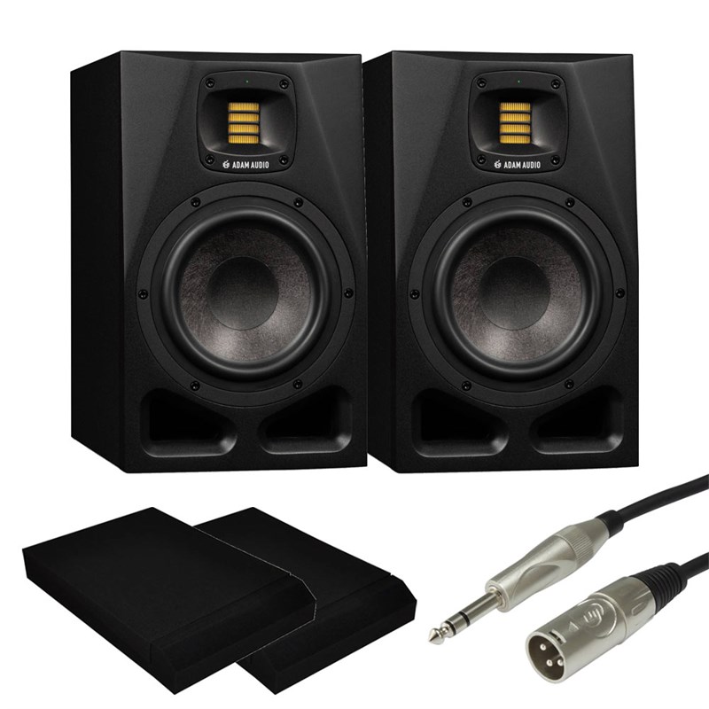 Adam Audio A7V Active Studio Monitors with Isolation Pads