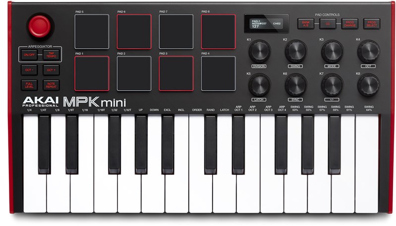 Akai Professional MPK Mini MK 3 Controller Keyboard, Nearly New