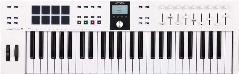 Arturia KeyLab Essential 3 49 Controller Keyboard, White