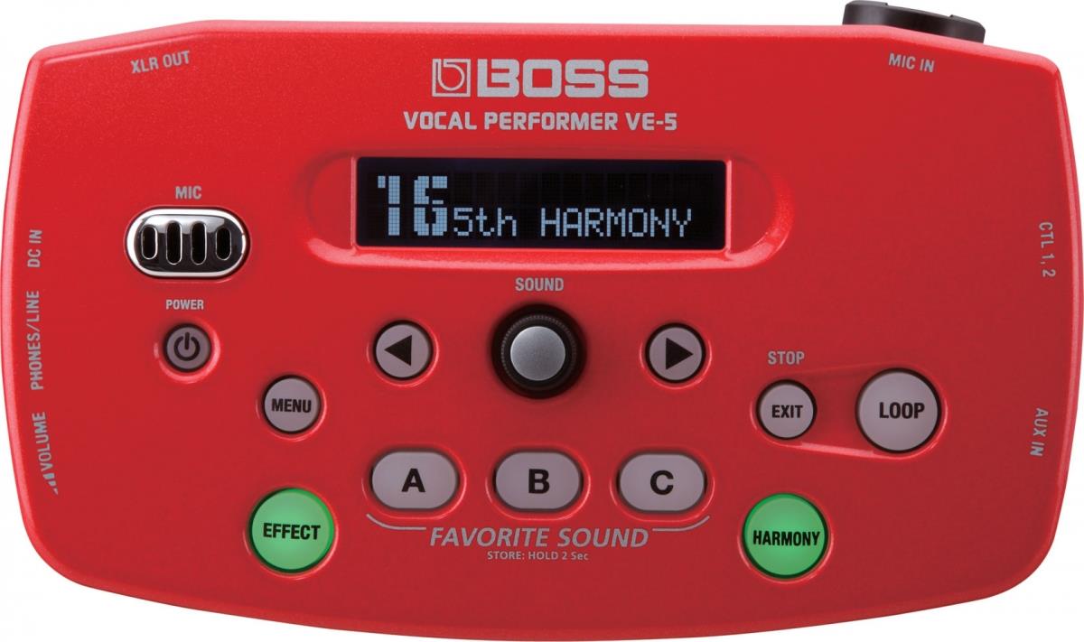Boss VE-5 Vocal Performer, Red