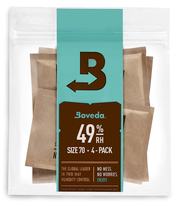 Boveda Humidity Control Kit, 49% Size 70, 4-Pack Refills