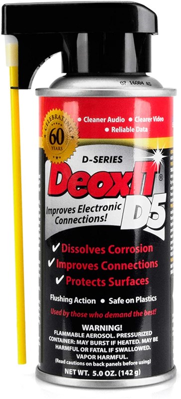 CAIG D5S DeoxIT Contact Cleaner, 5% Spray, 5 oz