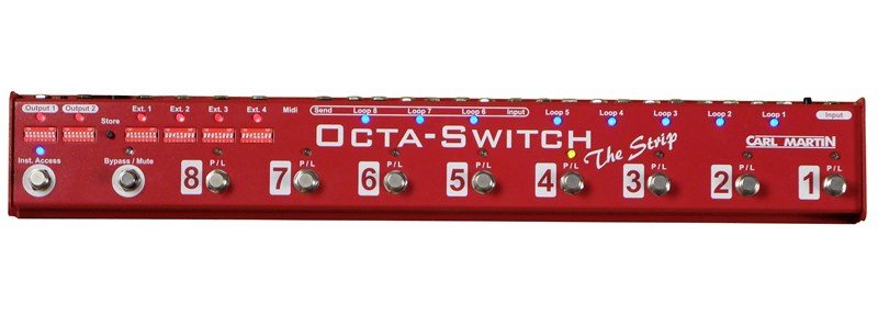 Carl Martin Octaswitch Strip Effects Switcher Effects Pedal