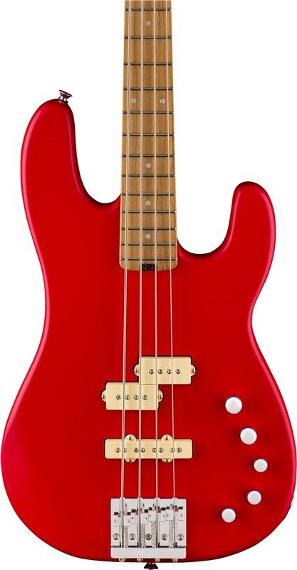 Charvel Pro-Mod San Dimas Bass PJ IV, Satin Ferrari Red