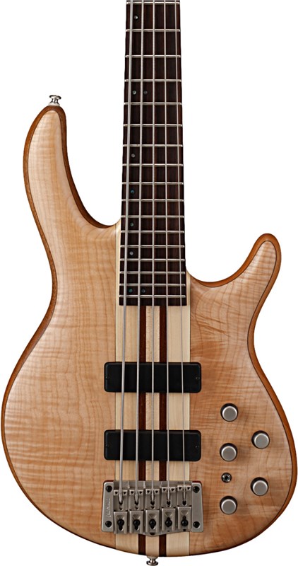 Cort A5 Plus FMMH 5-String Bass, Open Pore Natural