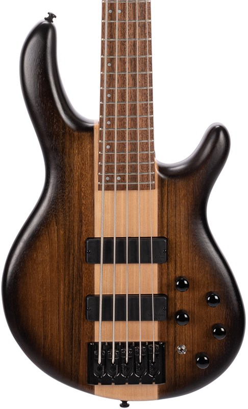 Cort C5 Plus OVMH 5-String Bass, Antique Brown Burst