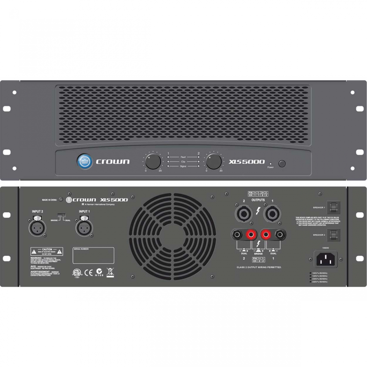 Crown XLS 5000 2-Channel Power Amplifier