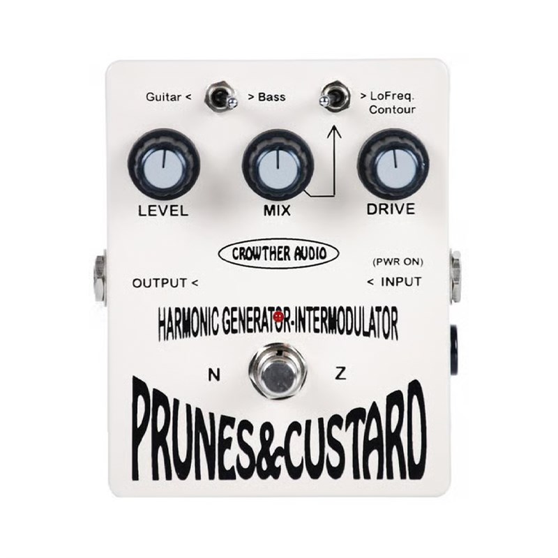 Crowther Audio Prunes & Custard Harmonic Overdrive Pedal Effects Pedal