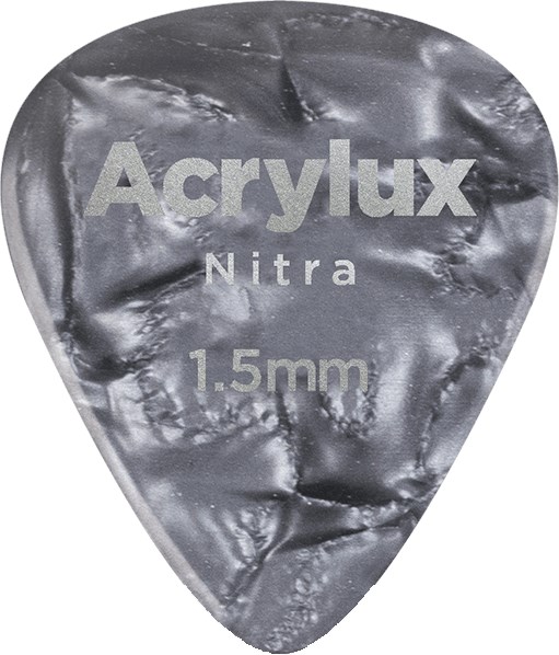 D'Addario 1AN7 Acrylux Nitra Standard Pick, 1.5mm, 3 Pack
