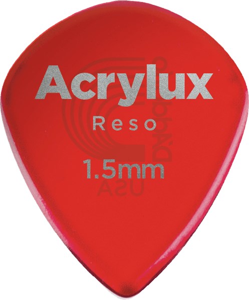 D'Addario 3AR7 Acrylux Reso Jazz Pick, 1.5mm, 3 Pack