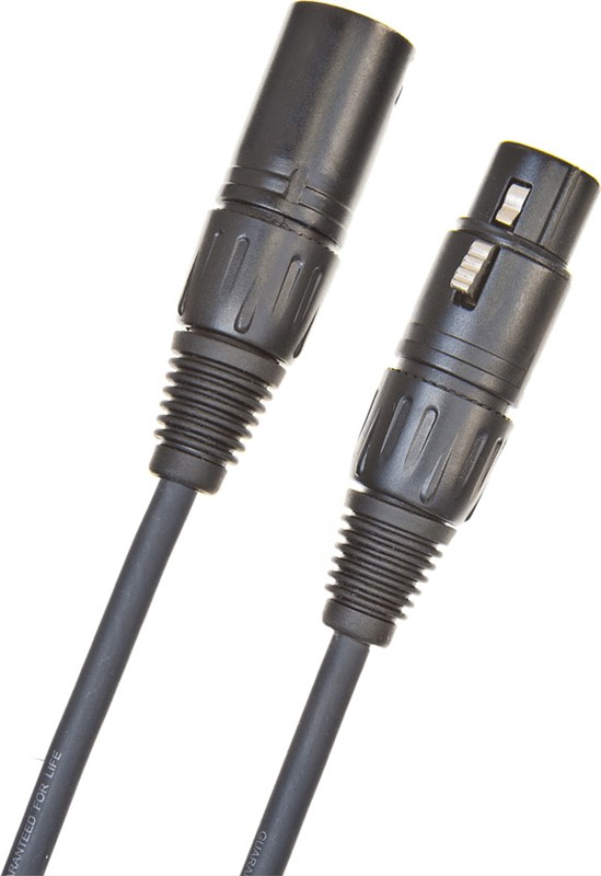 D'Addario PW-CMIC-25 Classic Microphone Cable, 7.5m/25ft Microphone Lead