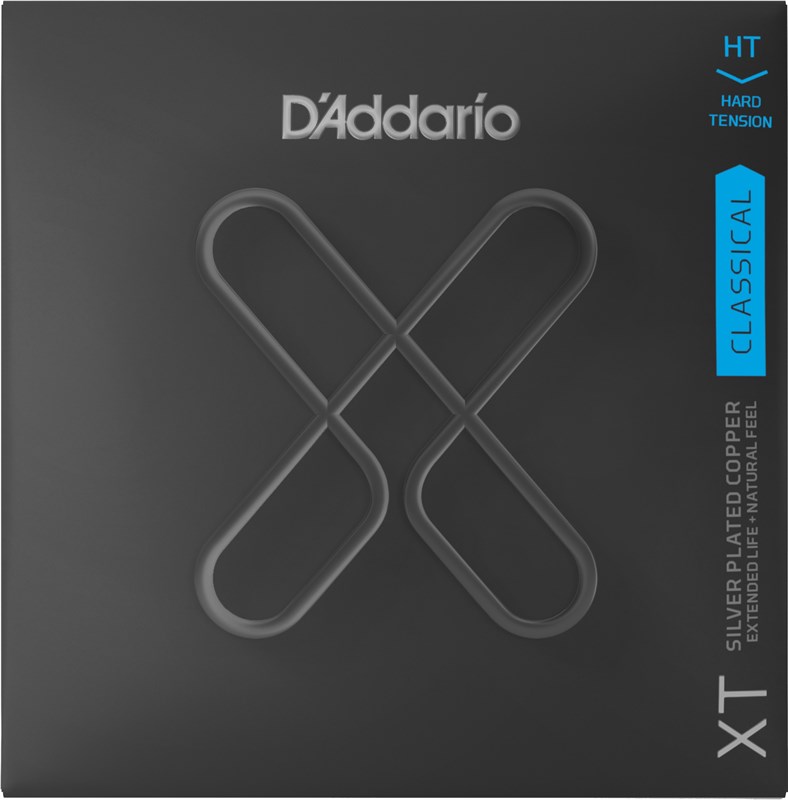 D'Addario XTC46 XT Silver Plated Copper Classical, Hard Tension Classical Guitar String