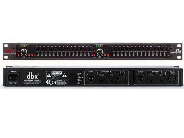 dbx 215s Dual Channel 15-Band Equalizer 