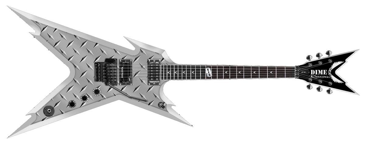 Dean Dimebag Darrell Razorback V Black