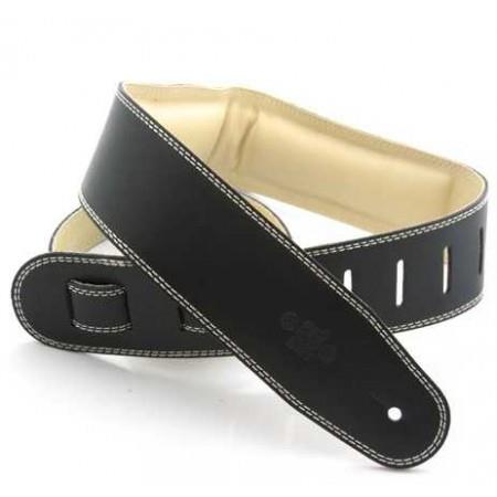 DSL GEG25 Garment Leather Strap, Black/Beige