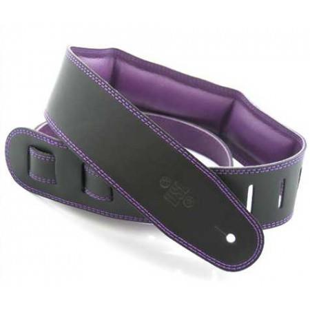 DSL GEG25 Garment Leather Strap, Black/Purple