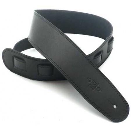 DSL SGE25 Leather Strap with Stitching, Black