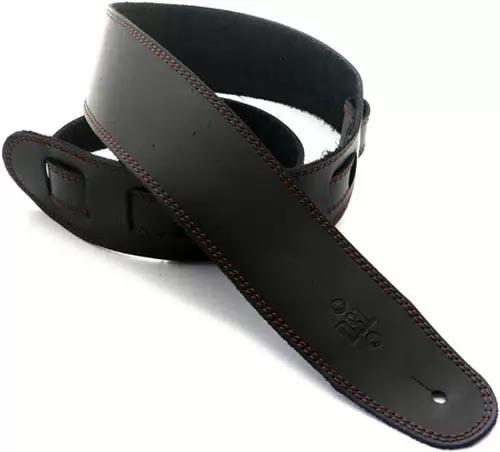 DSL SGE25 Leather Strap with Stitching, Black/Brown