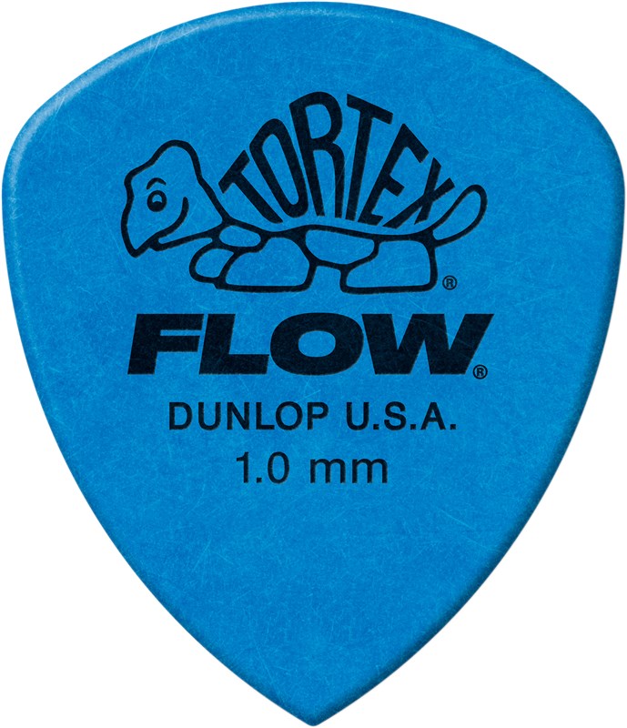 Dunlop Accessories Dunlop 558P Tortex Flow Pick, 1mm, Blue, 12 Pack Blue