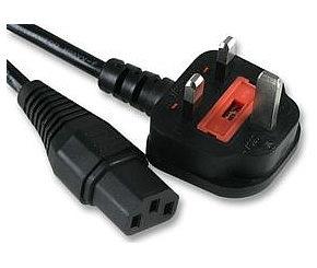 Eagle A145AG IEC Mains Kettle Lead, UK Plug, 10A, 1.5m Power Supply