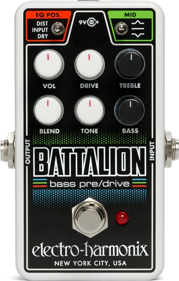 Electro-Harmonix Nano Battalion Bass Preamp Overdrive Pedal Effects Pedal