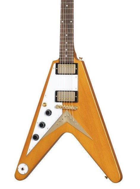 Epiphone 1958 Korina Flying V, Natural, Left Handed Electric Guitar