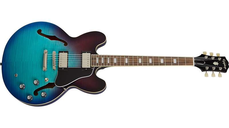 Epiphone Inspired by Gibson ES-335 Figured, Blueberry Burst