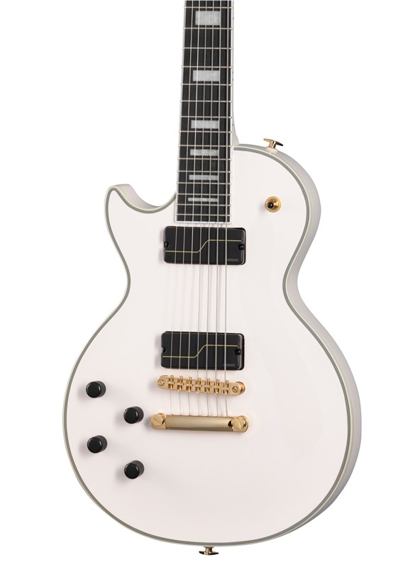 Epiphone Matt Heafy Origins Les Paul Custom 7-String, Bone White, Left Handed