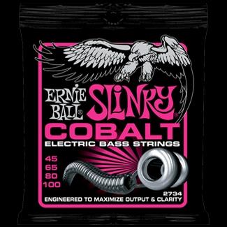 Ernie Ball 2734 Cobalt Bass Super Slinky Bass, 45-100 Bass Guitar String