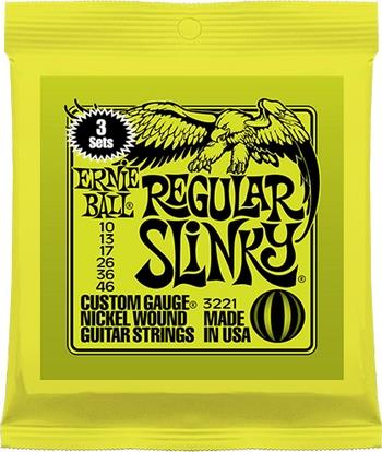 Ernie Ball Slinky Electric Guitar Strings 3 Pack 3223 Super Slinky 9-42