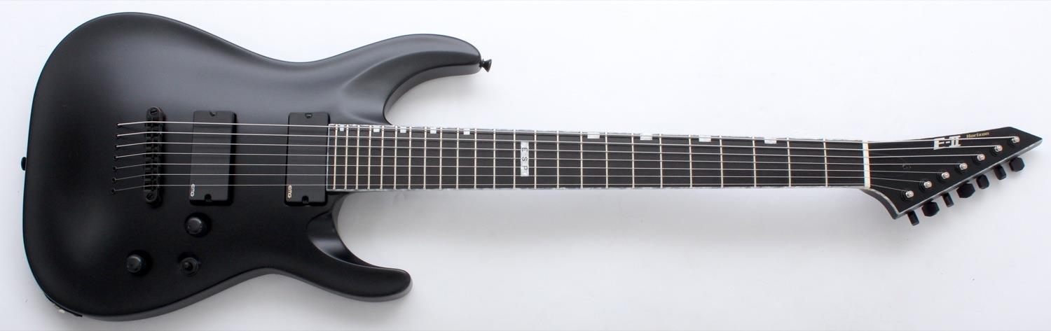 ESP E-II Horizon NT-7B 7-String, Black Satin