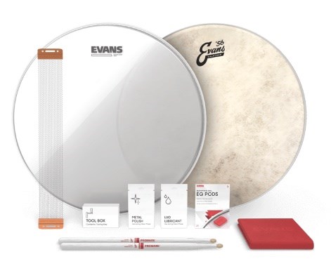 Evans Calftone Snare Tune Up Kit, 14in, ESTUK-14C7-1