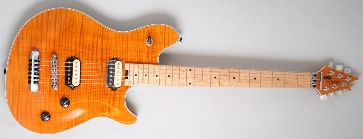 EVH Wolfgang USA HT Trans Amber Birdseye Maple