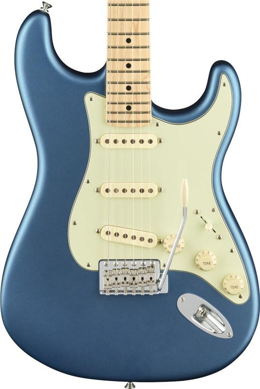 Fender American Performer Stratocaster, Maple, Satin Lake Placid Blue