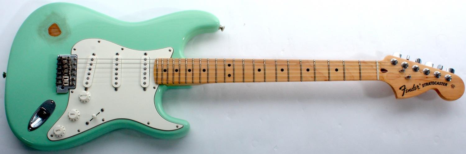 fender american special stratocaster surf green