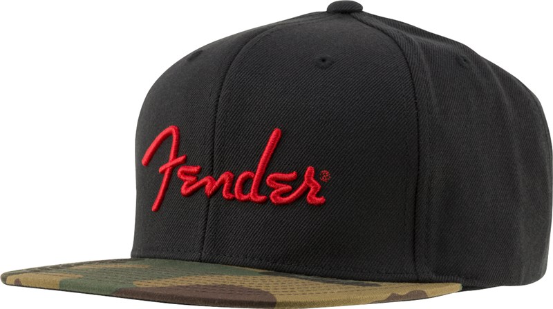 Fender Camo Flatbill Hat Camo One Size Fits Most