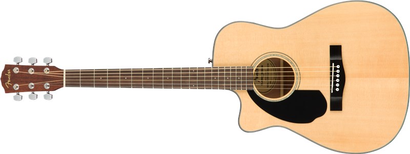 Fender CC-60SCE Concert Acoustic, Natural, Left Handed
