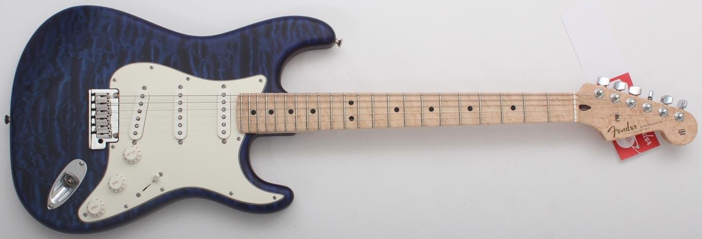FENDER Fender Custom Shop Deluxe Stratocaster 2015 Satin Transparent Cobalt Blue With AAA Quilted Maple Top フェンダー カスタムショップ