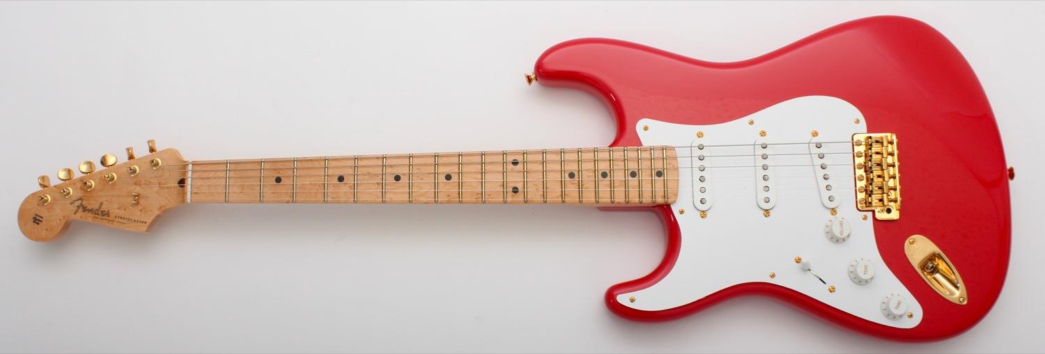 left handed red stratocaster