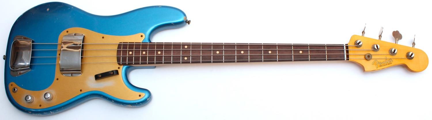 Fender Custom Shop 59 Precision Bass Relic Lake Placid Blue