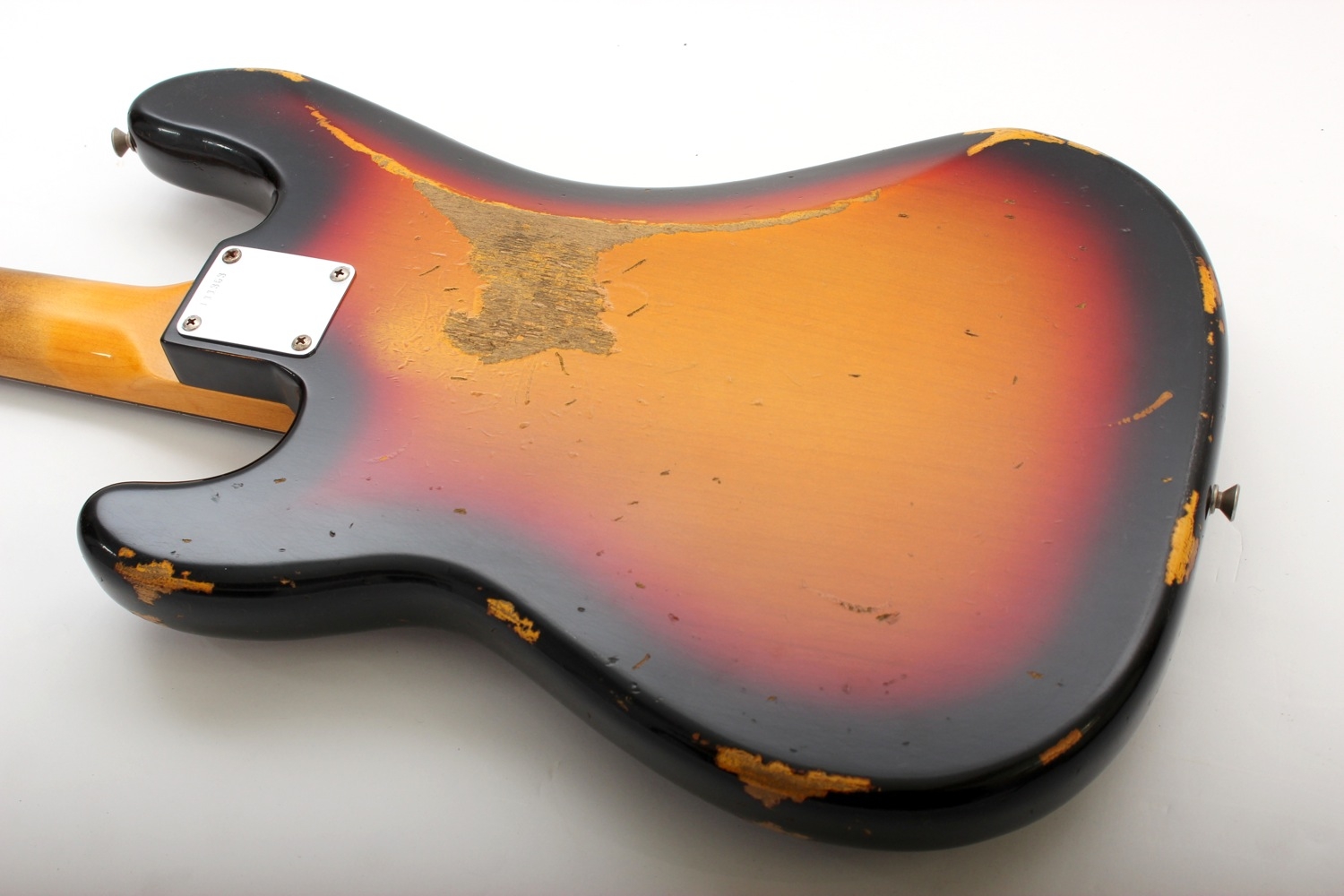 Fender Custom Shop Anniversary 1964 Heavy Relic Precision Bass Bleached 3 Colour Sunburst