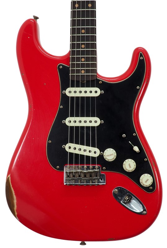 Fender stratocaster deals black and red