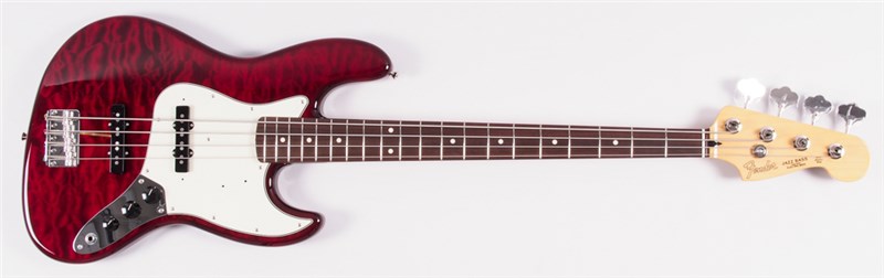Fender FSR Japan Hybrid 60's Jazz Bass, Trans Red