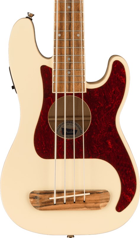 Fender Fullerton Precision Bass Uke, Olympic White