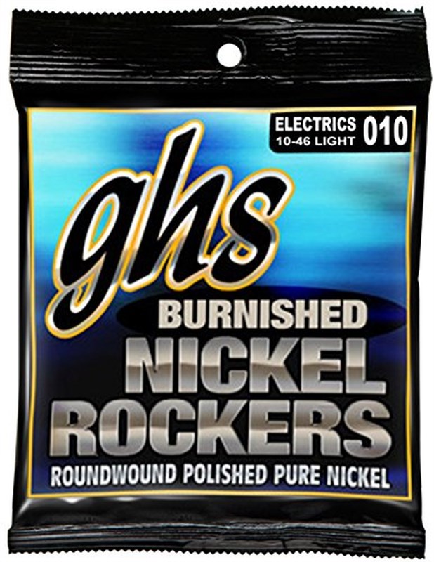 GHS BNR-L Burnished Nickel Rockers, Light, 10-46 Electric Guitar String