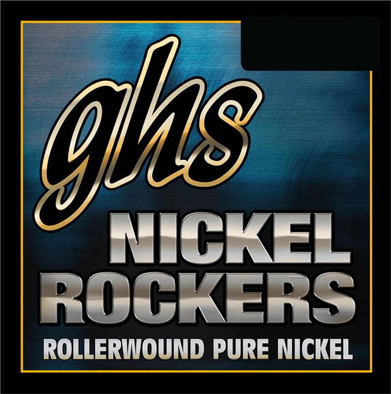 GHS R+RXL/L Nickel Rockers Rollerwound Pure Nickel Electric, Extra Light/Light, 9-46 Electric Guitar String