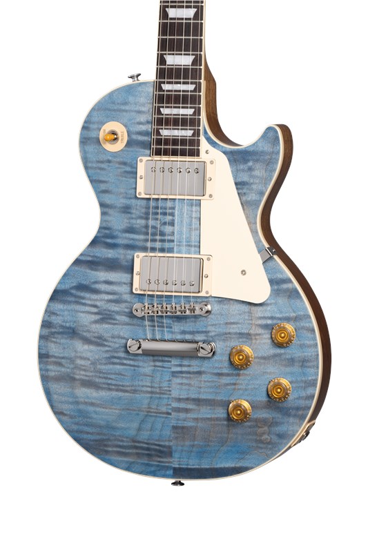 Gibson Custom Colour Series Les Paul Standard 50s, Transparent Ocean Blue Electric Guitar