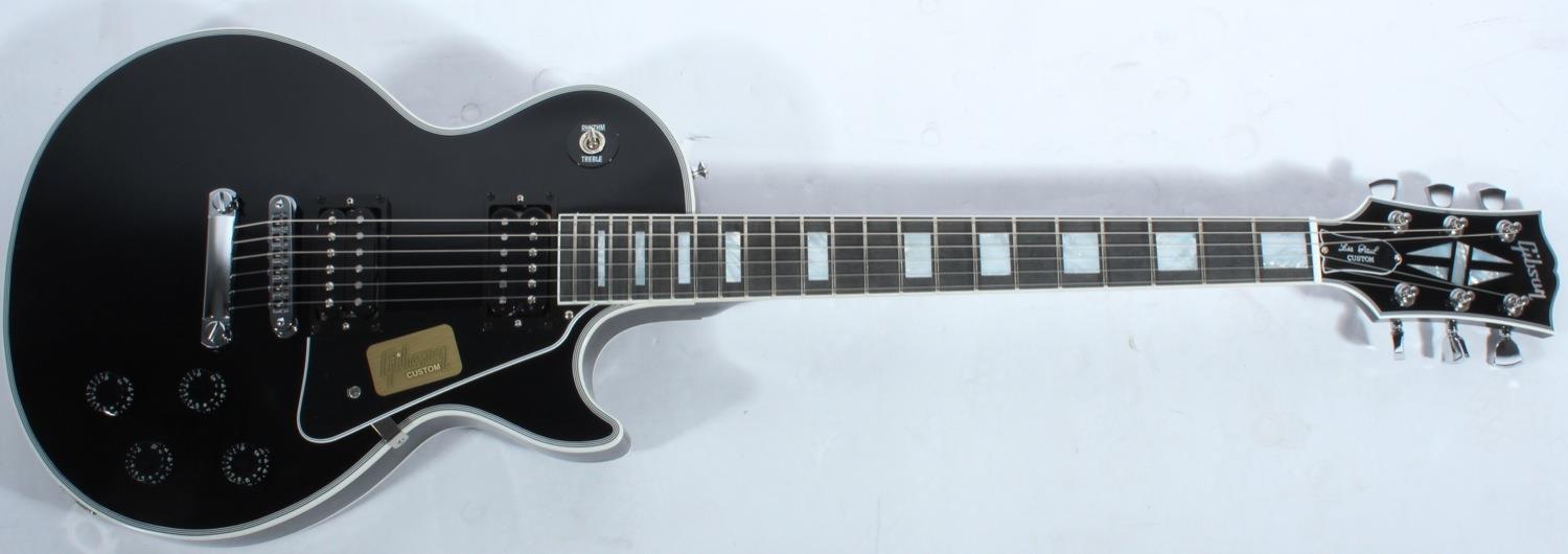 gibson les paul custom black chrome